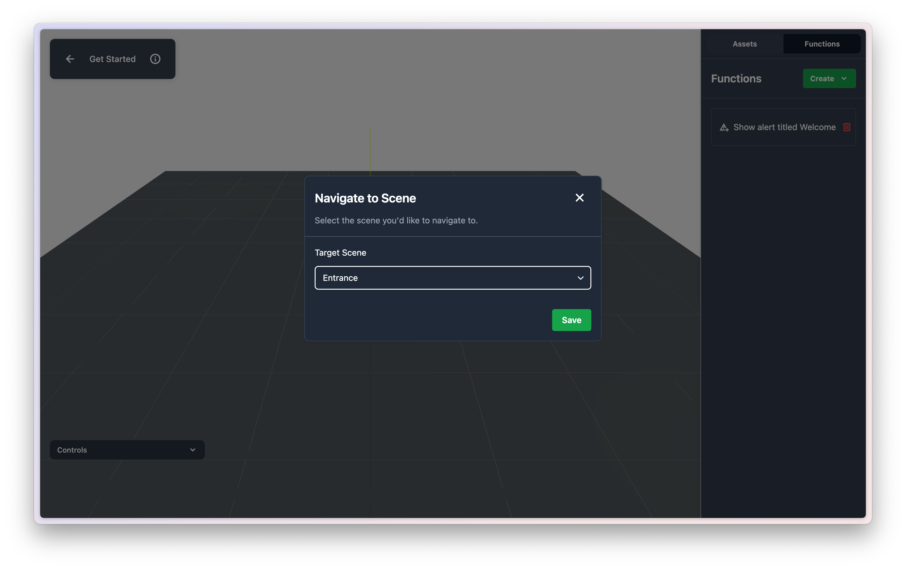 Creating a Navigation function within the Studio editor
