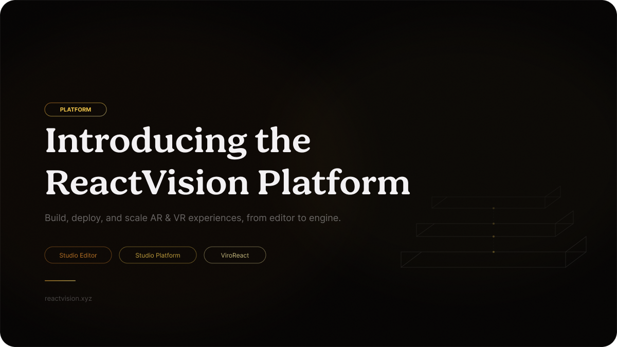 Introducing the ReactVision Platform: Cloud Anchors, Geospatial Anchors, and Asset Storage for…