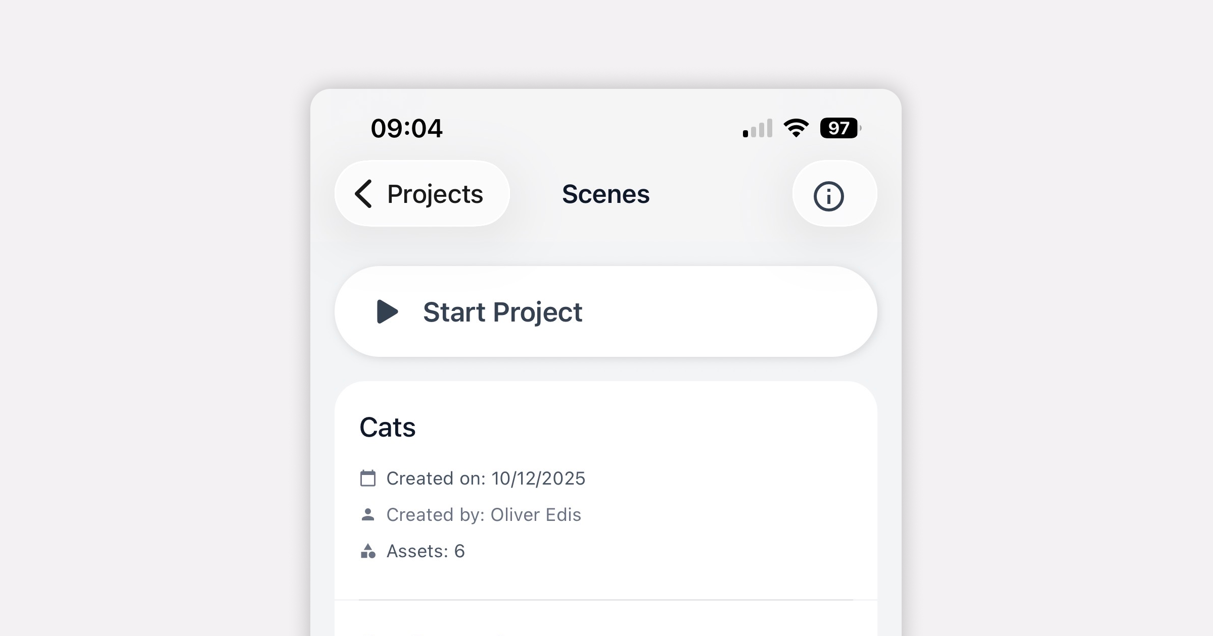 Test your flow from the very beginning with Start Project button