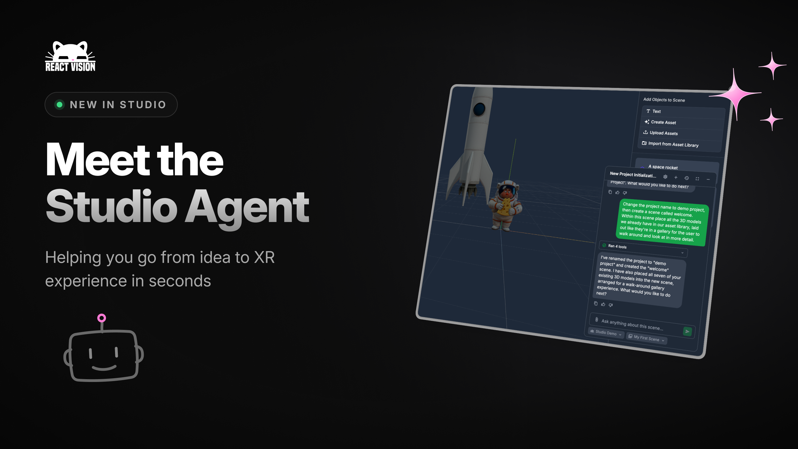Meet the Studio Agent: From Idea to XR App