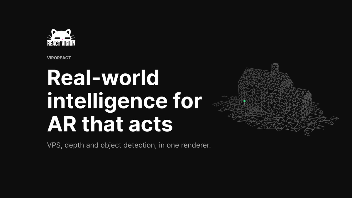 ViroReact real-world intelligence: visual positioning, depth and object detection for AR apps on iOS and Android