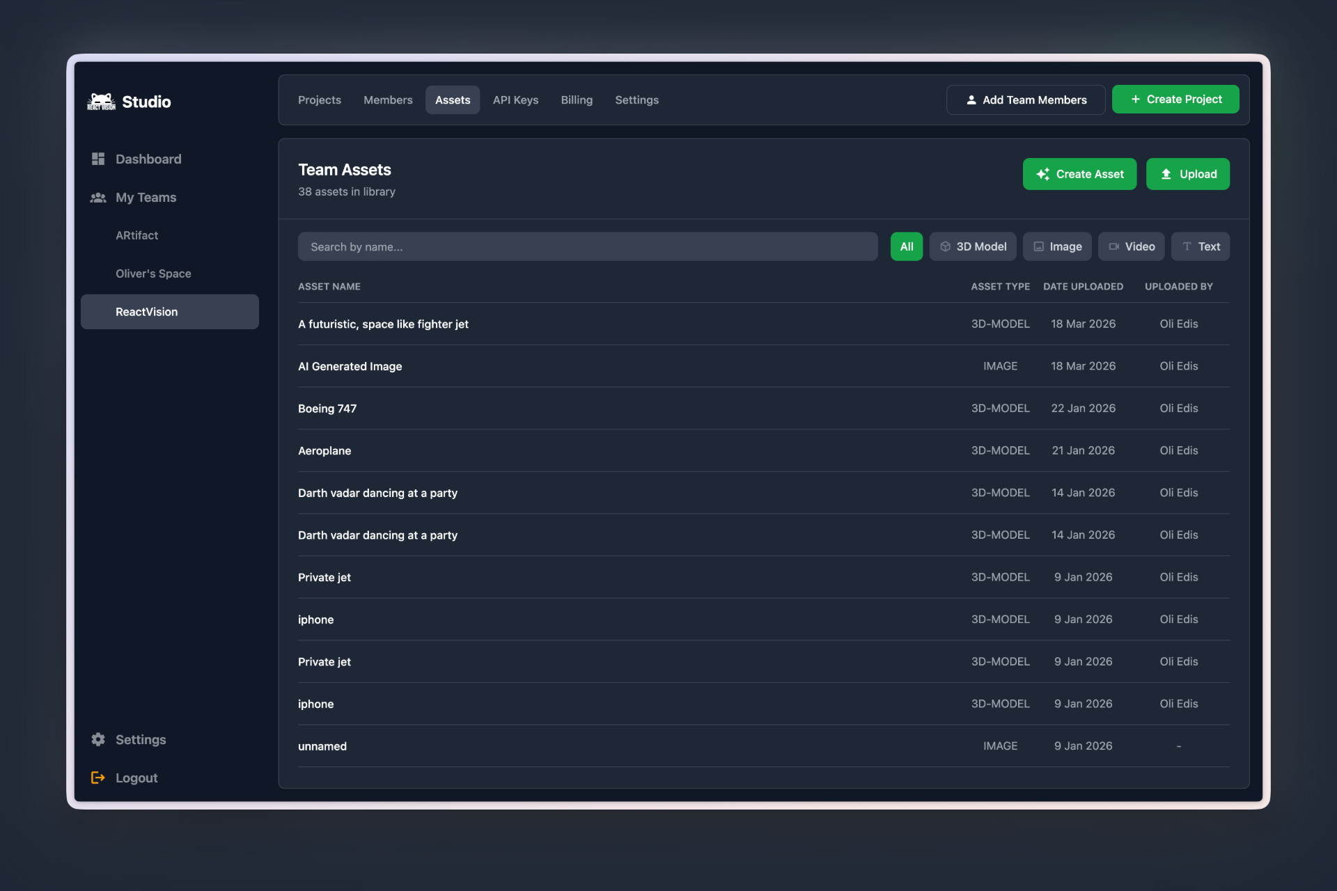 New Asset Library UI