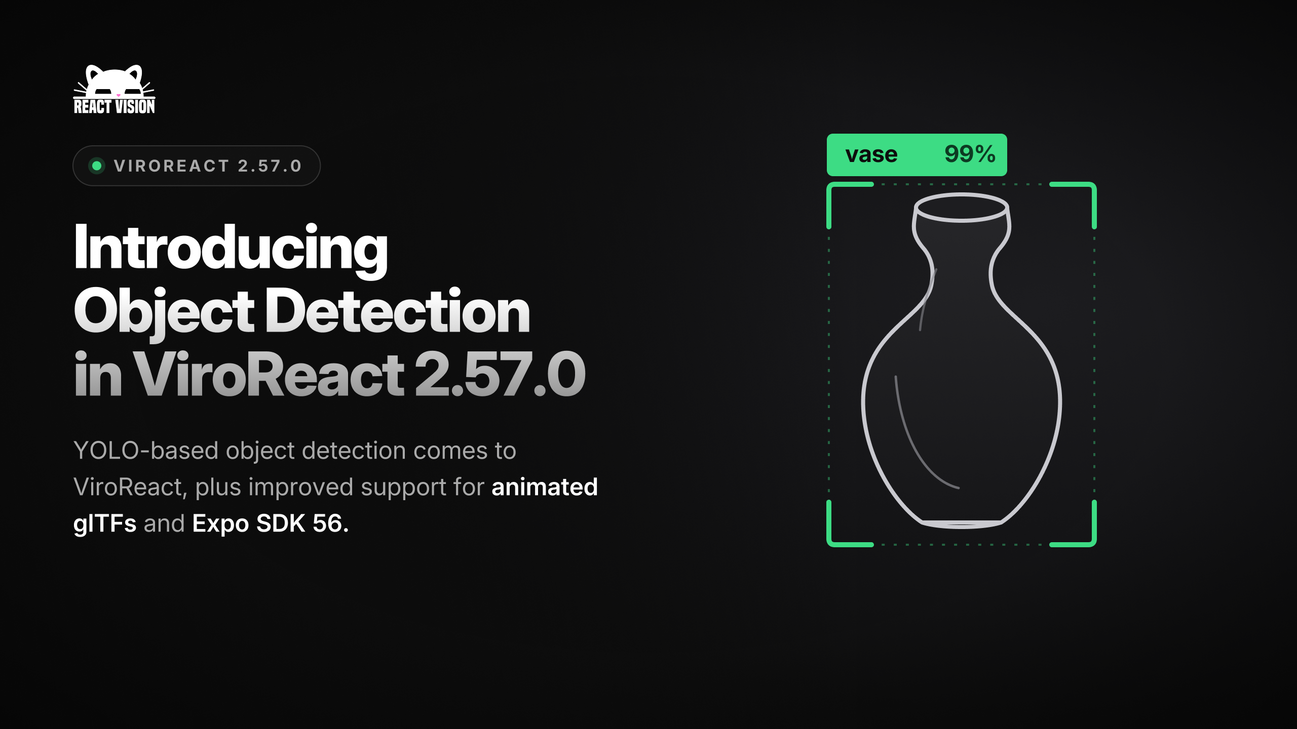 ViroReact 2.57.0: On-Device Object Detection and Expo 56 Support