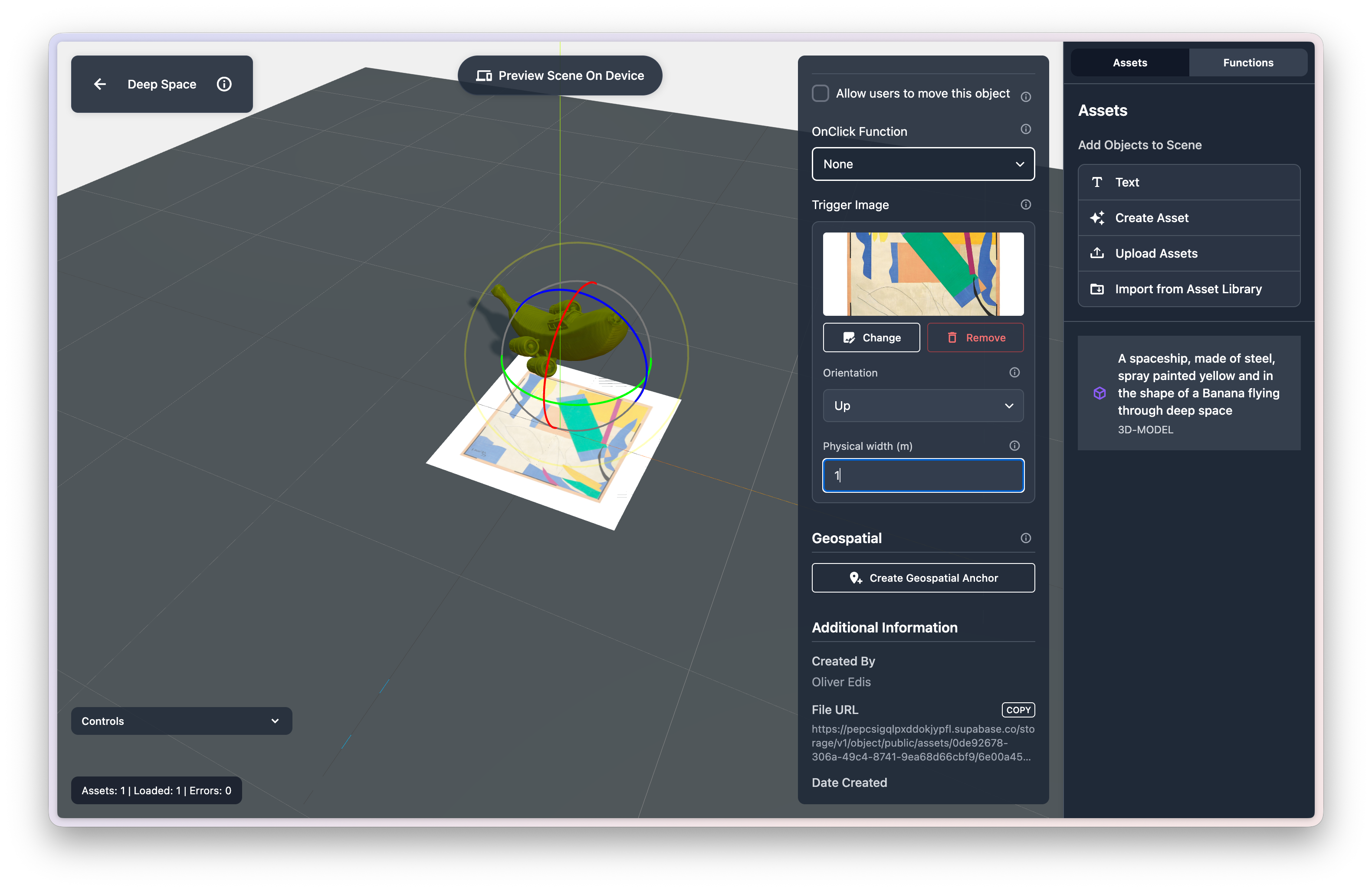 Trigger Image feature in action